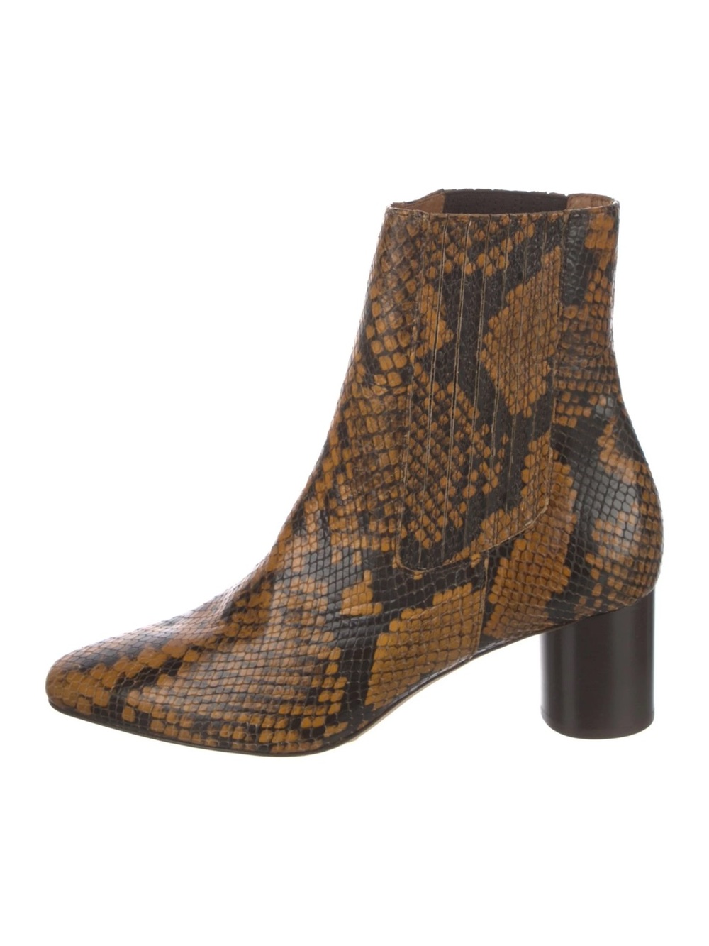 Sandro Snakeskin Leather Boots